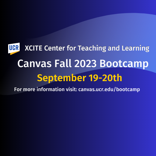 canvas fall bootcamp september 19-20th 2023 at 2:00pm